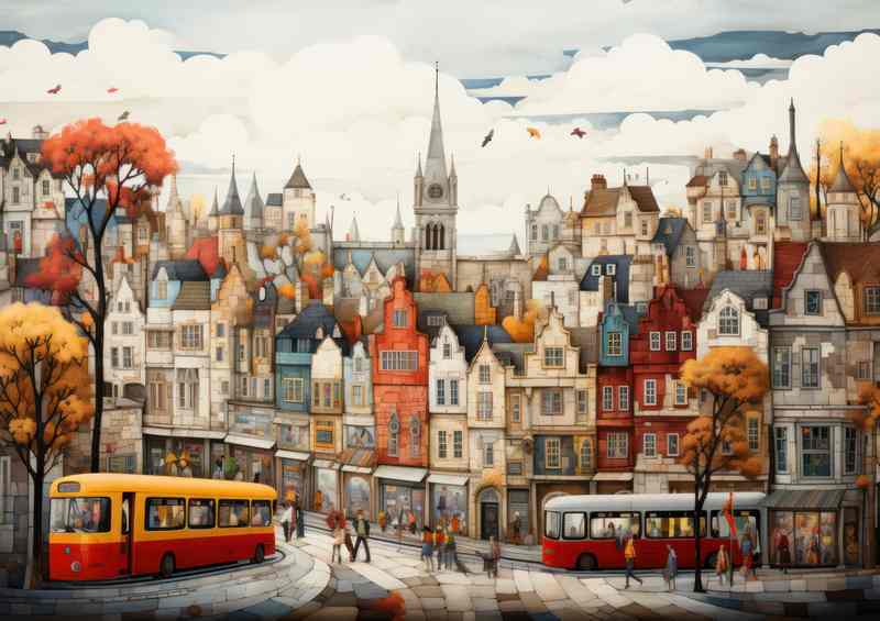 Whimsical Wonderland Artful Village Scenes