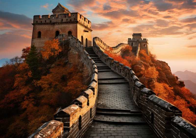 Wall of China defence towers