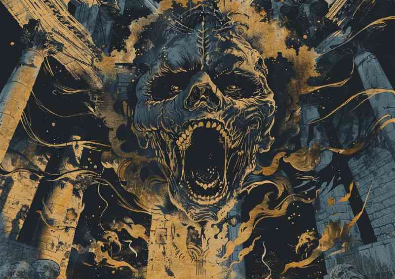Demon who is screaming in front of him