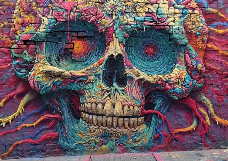 psychedelic life skull art