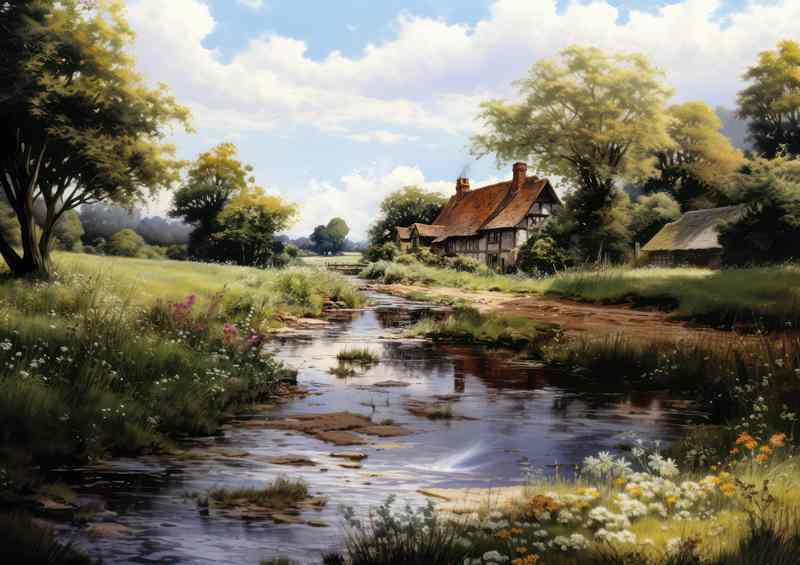 Beauty Rivers Peaceful Flow Countryside Charm