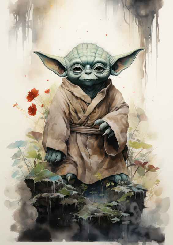 Yoda Japanese ink An Adventure Awaits