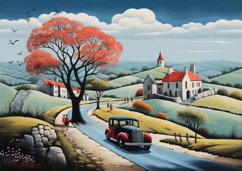 Cozy Cottage Chronicles Car On The Road