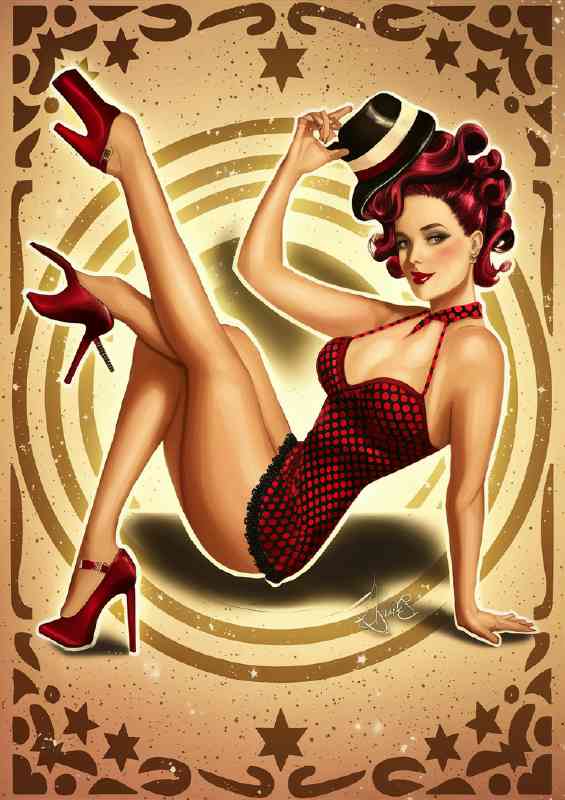 Vintage Pin up Classic dancer
