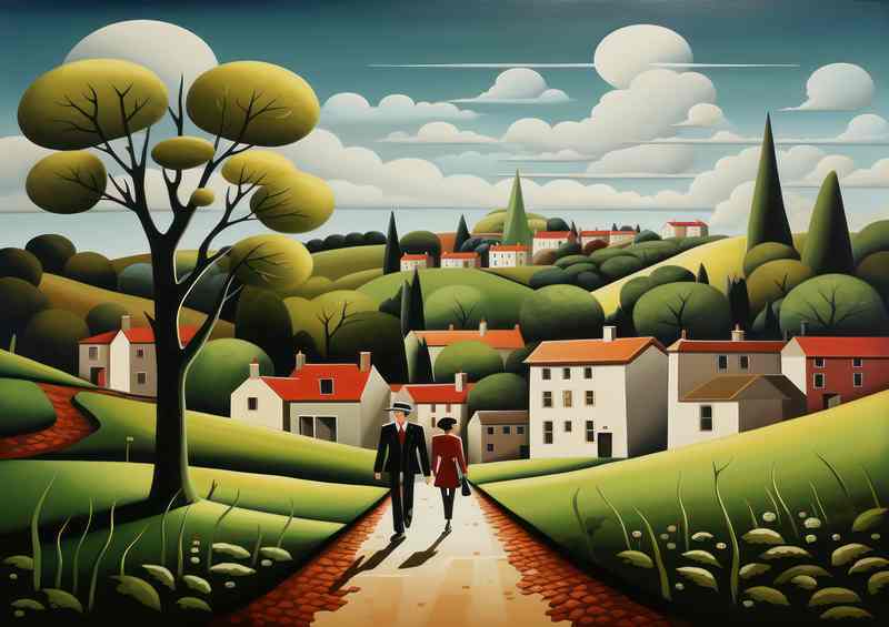 Enchanting Whimsy Village Lifes Colorful Charm
