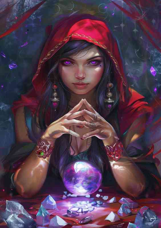 Beautiful fortune teller