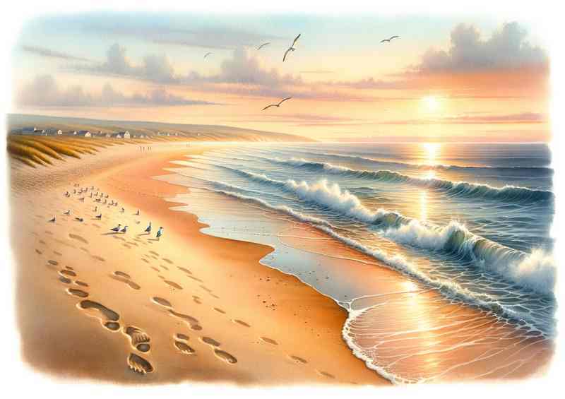 Golden Sands Metal Poster