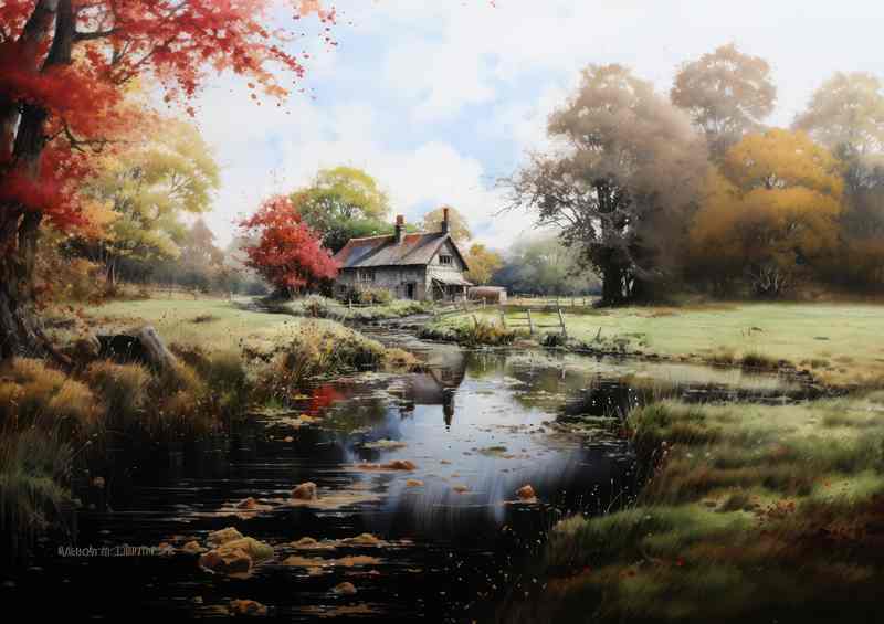 Historic Charm Picturesque English Countryside scene