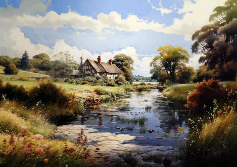 Idyllic Beauty Serene Old English Countryside
