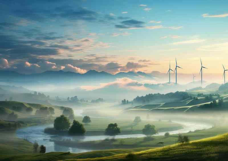 Lullaby of the Landscape Windturbines in The Distance
