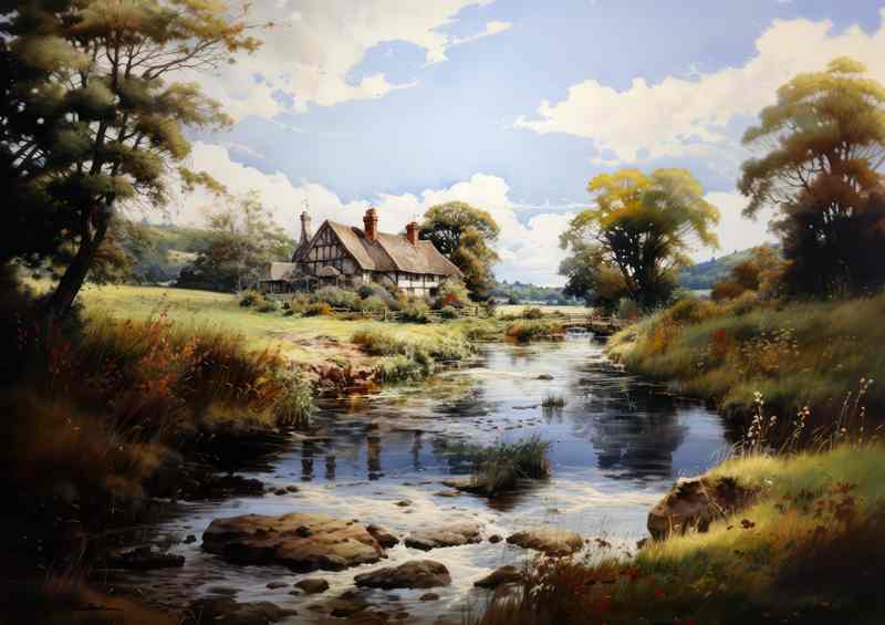 Magic English Countryside Riverside Cottage