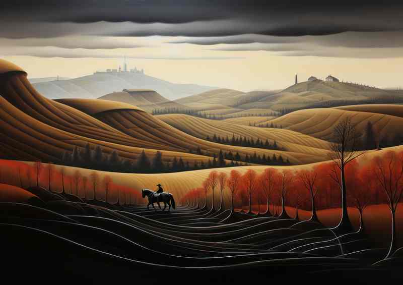 One man and His Horse travelling