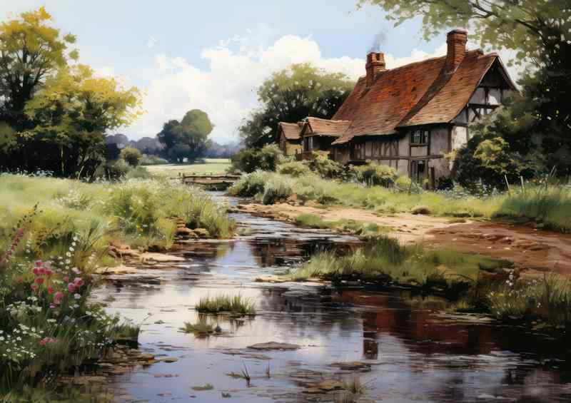 English Cottage Watercolour Beauty