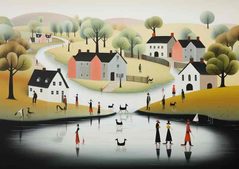 Quaint Whimsy Enchanting Imagery of Village