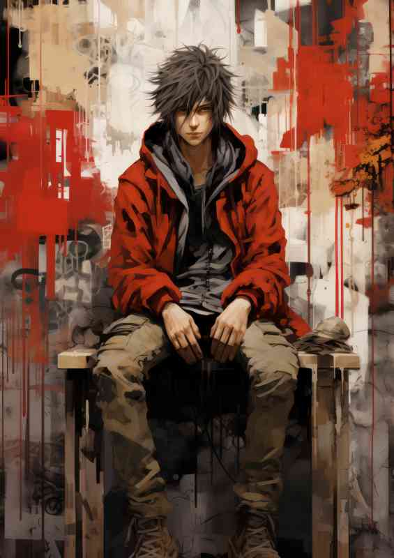Anime splash art character