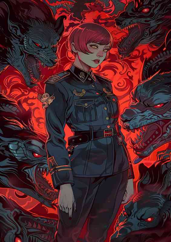 Beautiful red haired woman