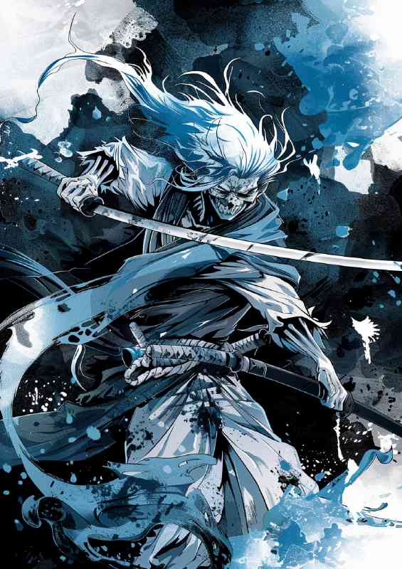Bleach anime fighting with sword