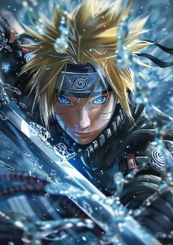 Character Sasuke U with blue eyes