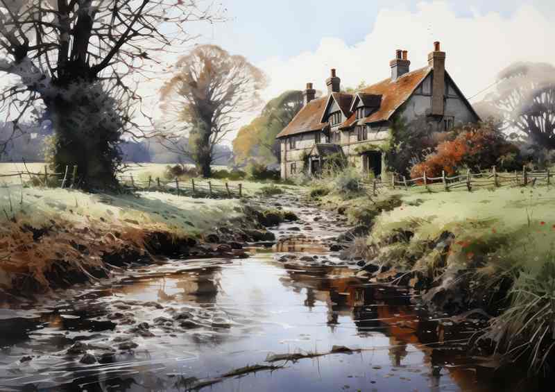 Riverside Old Cottage English Charm