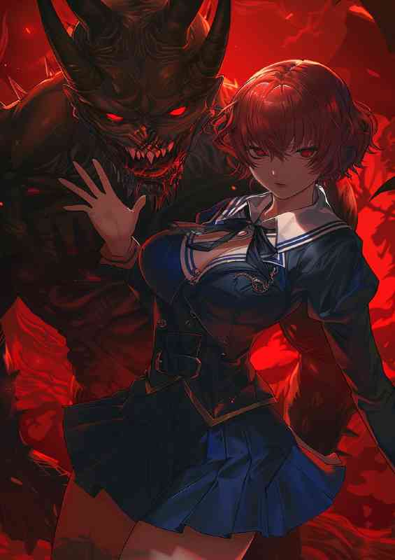 Female teacher with short red hair