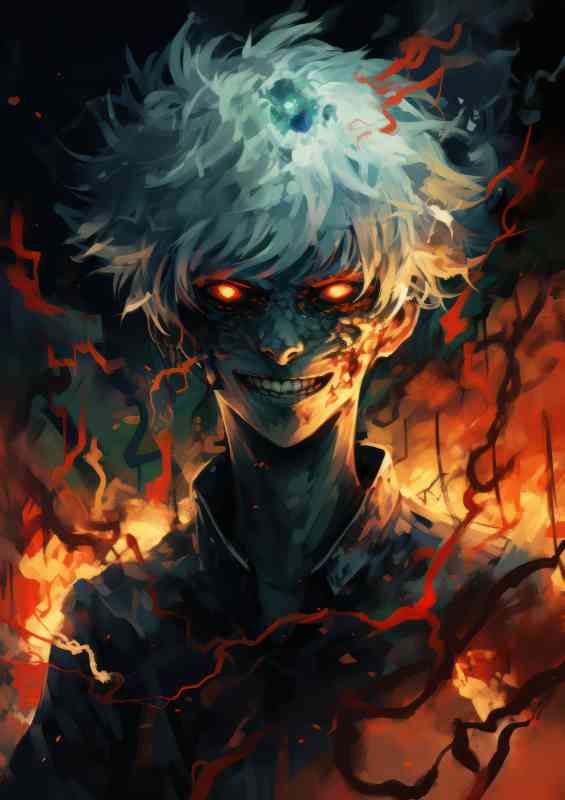Fukuyo ghoul style in poster