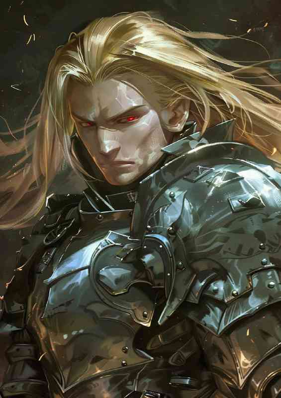 Fullmetal Alchemist golden hair and armor