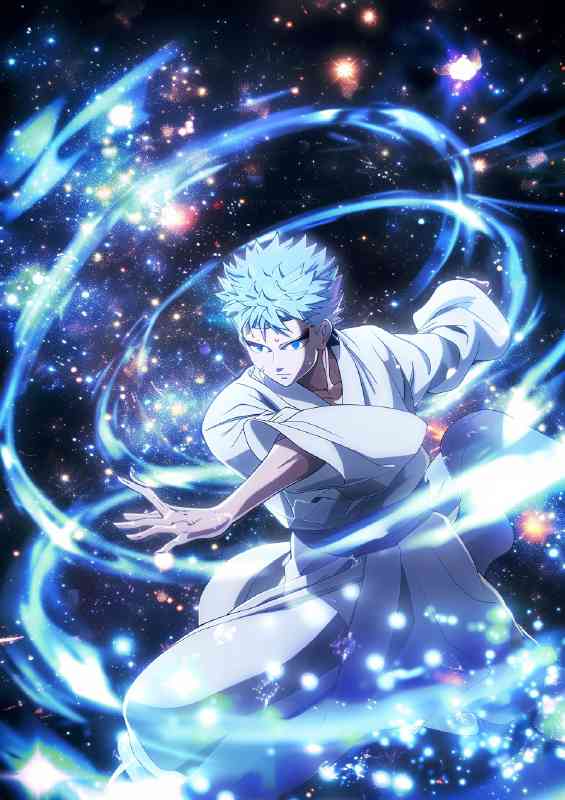 Giktos anime in a white robe