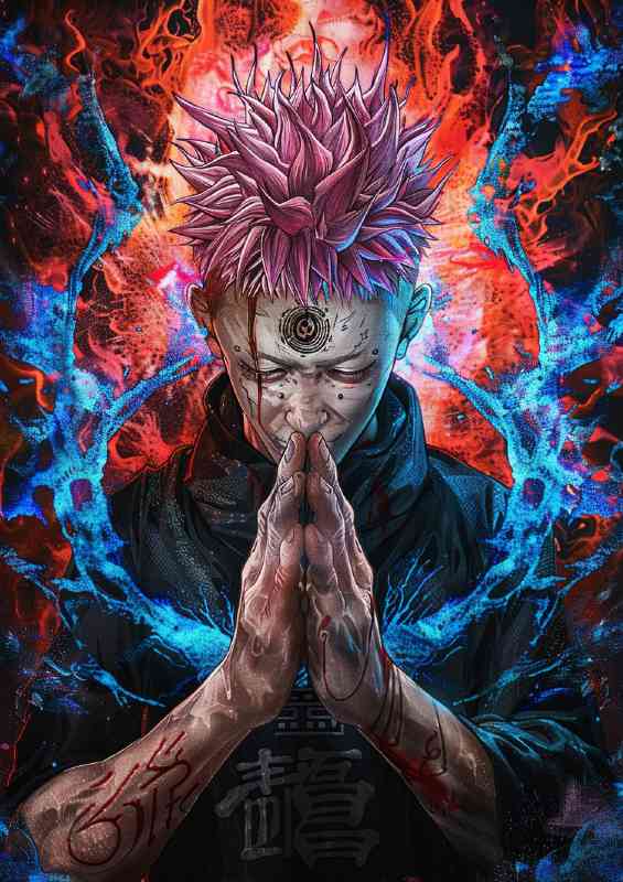 Gojo praying anime
