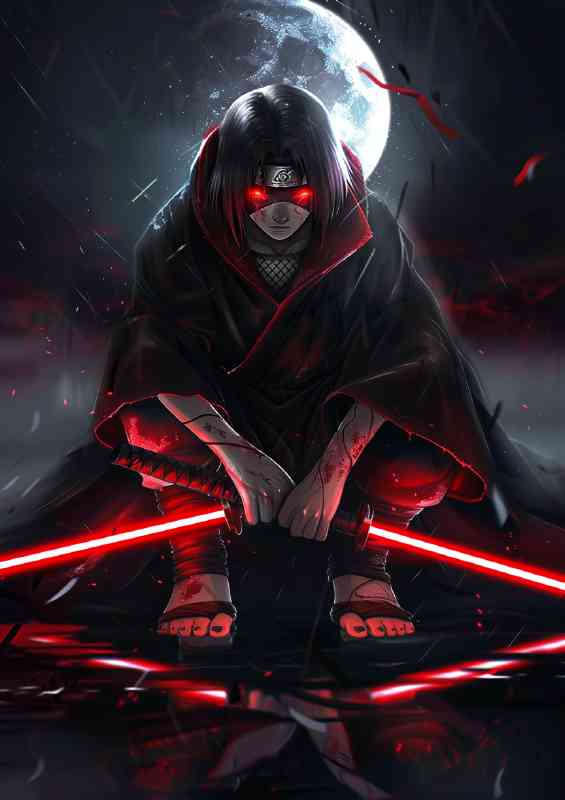Itachi Uchiha anime style
