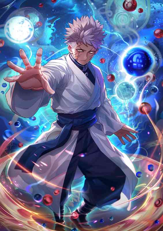 Kasara Kato anime wearing a robe