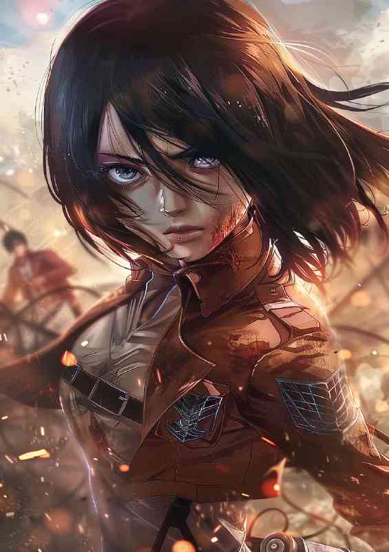 Mikasa Ackerman in fight mode