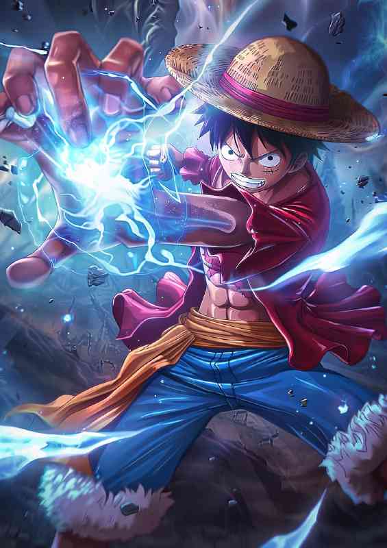 Monkey D Luffy with fire ball