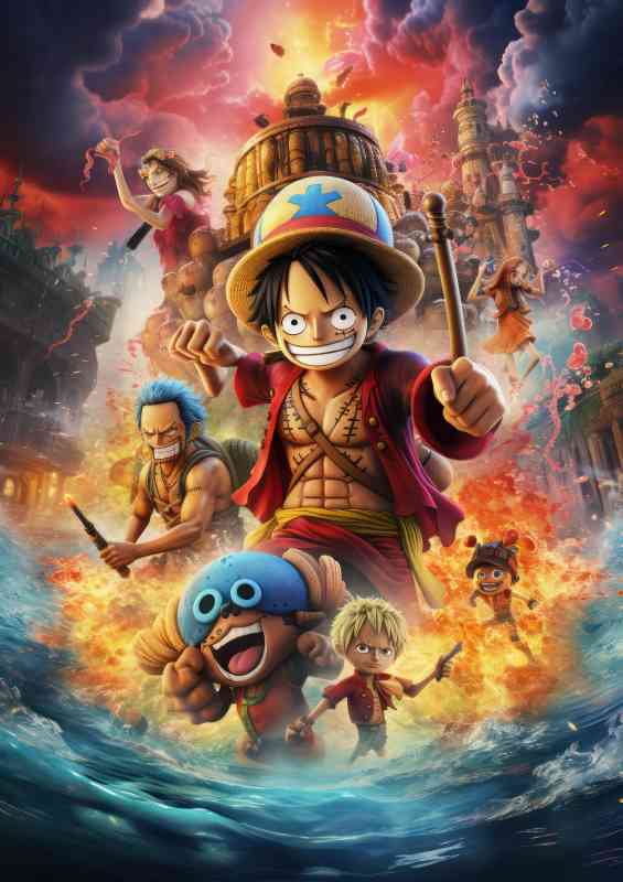 Movie poster of one punch and his crew