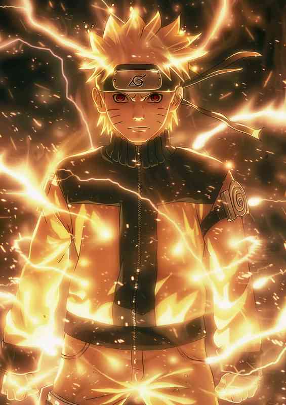 Naruto with his golden glow