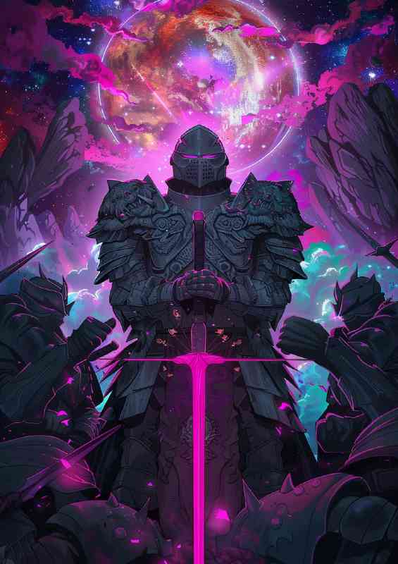 Sword and sorcery style a Black knight