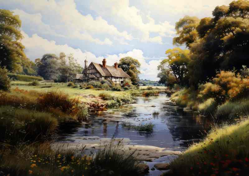 Tranquil Beauty Old English Countryside Splendor