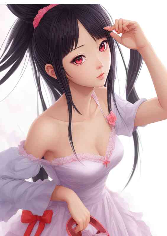 Yoruichi Shihoin dressed in pink