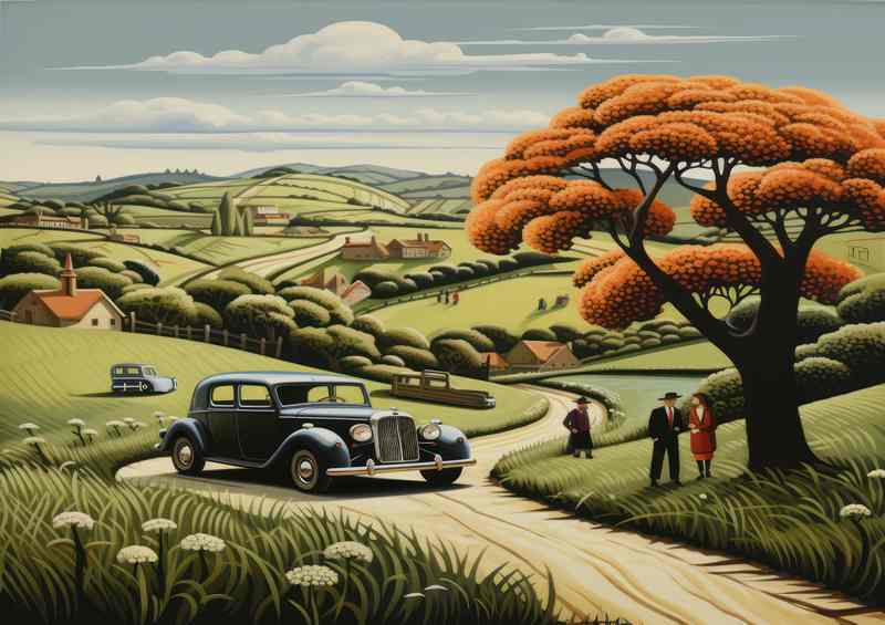 Tranquil Village Elegance Going For A Drive