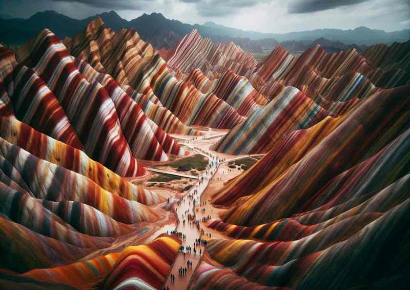 Zhangye Danxia China Rainbow Mountains