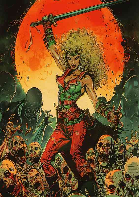 80s Horror blond vampire slayer