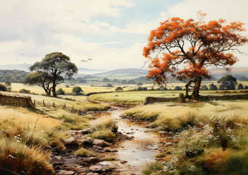Vintage Allure Old English Countryside Beauty