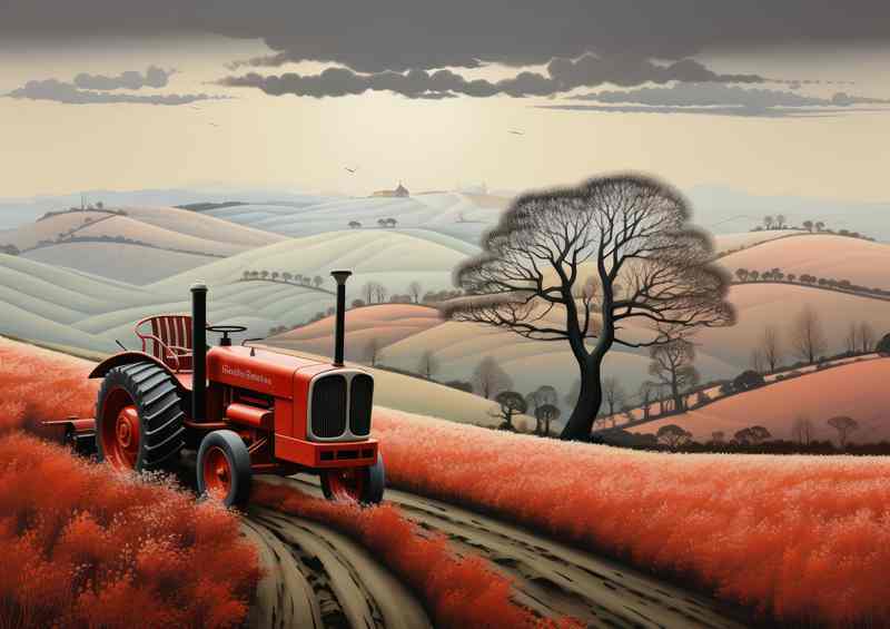 Vintage Charm Classic Tractor Countryside Beaut