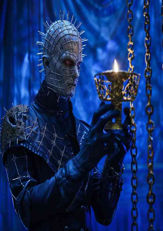 Hellraisers pinhead holding an open golden