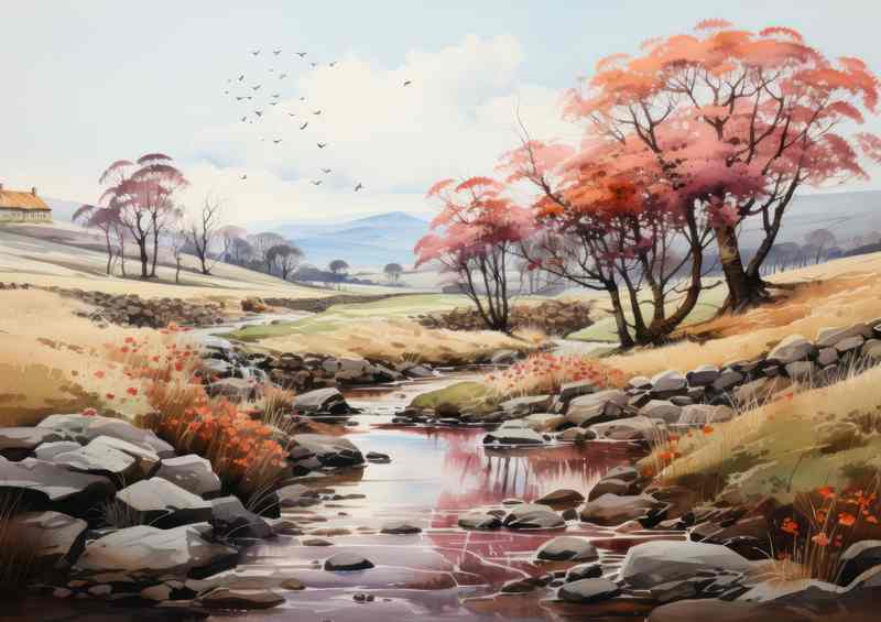 Whimsical Enchanting Visions of Countryside River
