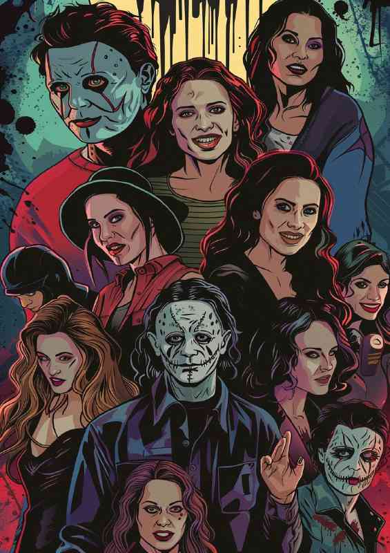 Horror movie characters Freddy Kruger and co