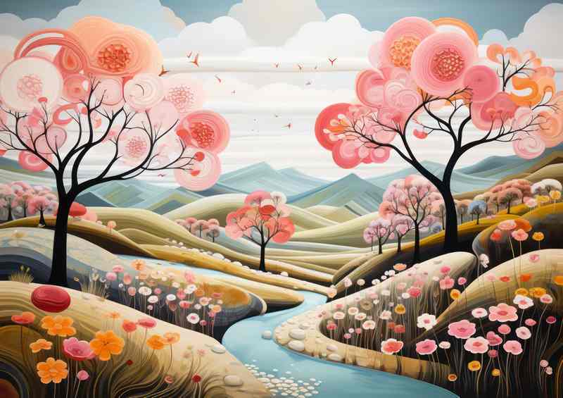 Whimsical Scenery Enchanting Dreams of Hills