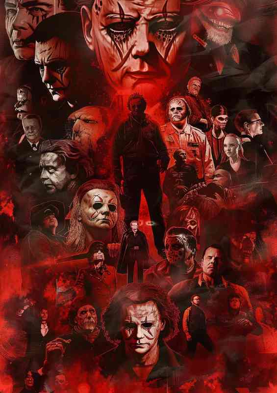 Iconic horror movie characters all the baddies