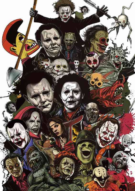 Iconic horror movie characters lots of goonies