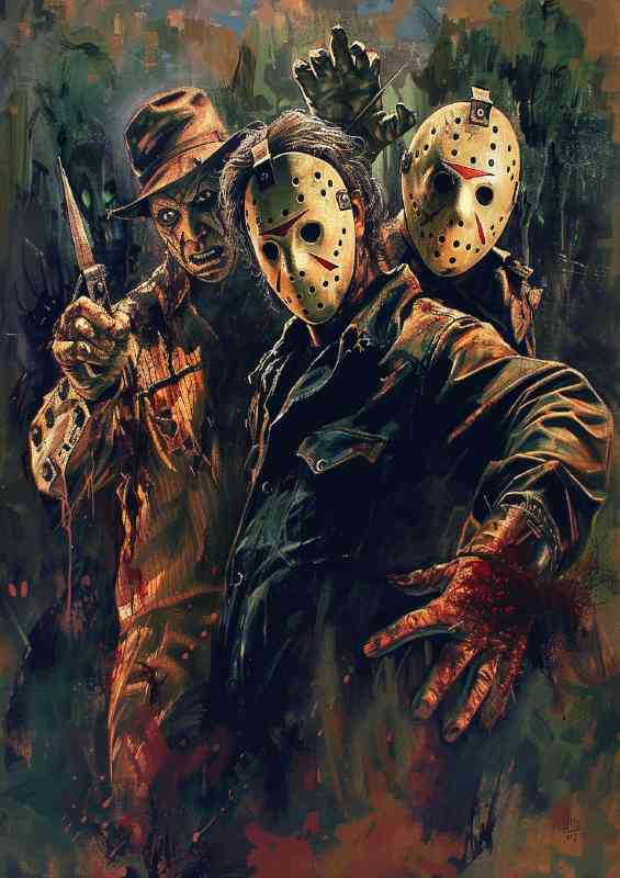 Michael Myers Jason Voorhees and Freddy horror