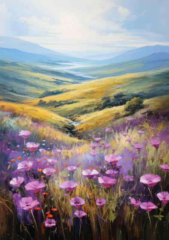 Balanced Natures Palette With Medow Grass